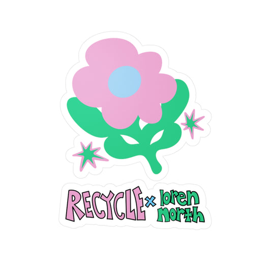 "Recycle" 2 in 1 Sticker